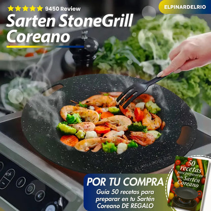 Sarten StoneGrill Coreano ¡De regalo! “50 Recetas para tu Sartén”