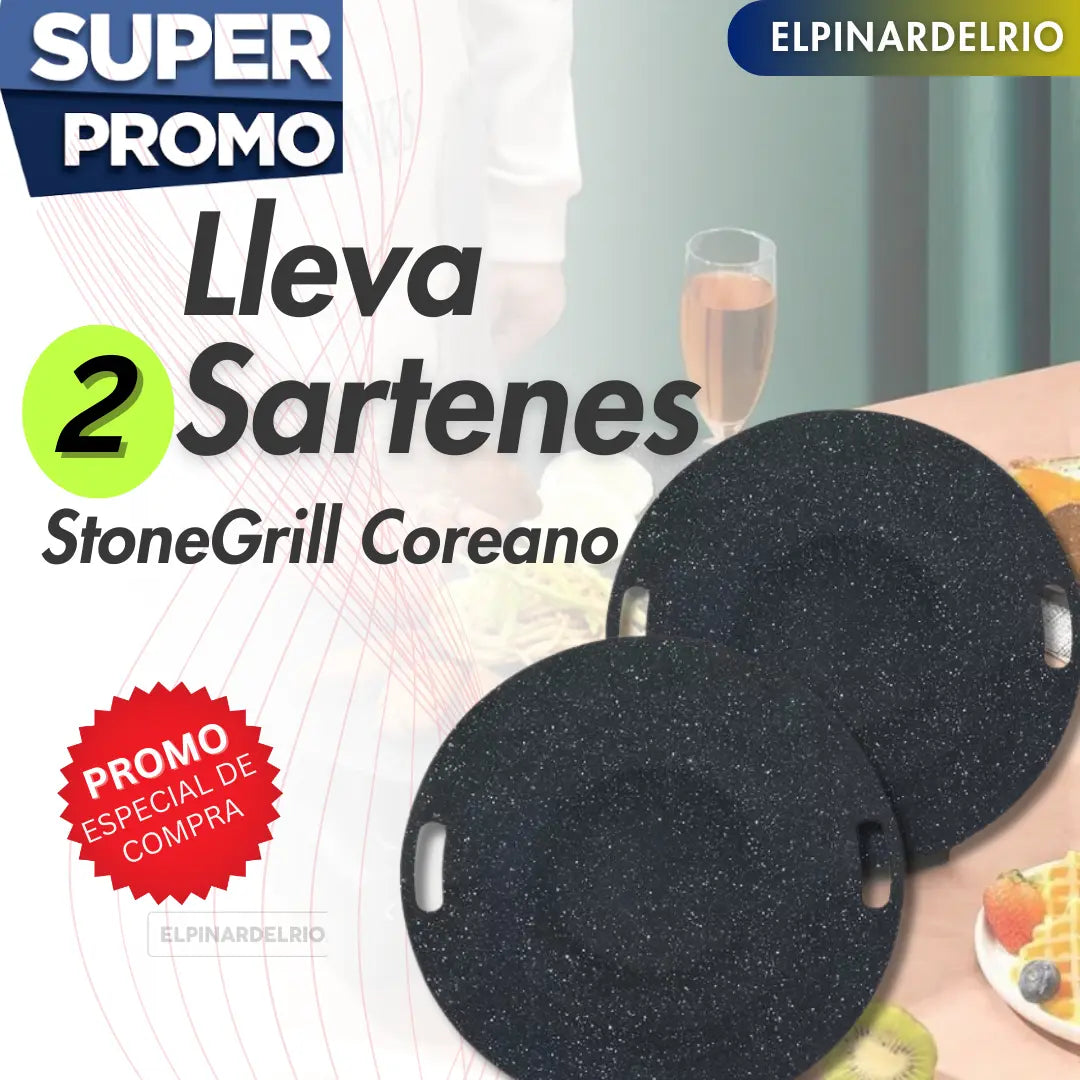 Sarten StoneGrill Coreano ¡De regalo! “50 Recetas para tu Sartén”