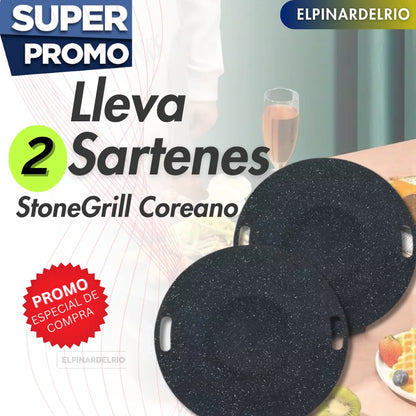 Sarten StoneGrill Coreano ¡De regalo! “50 Recetas para tu Sartén”