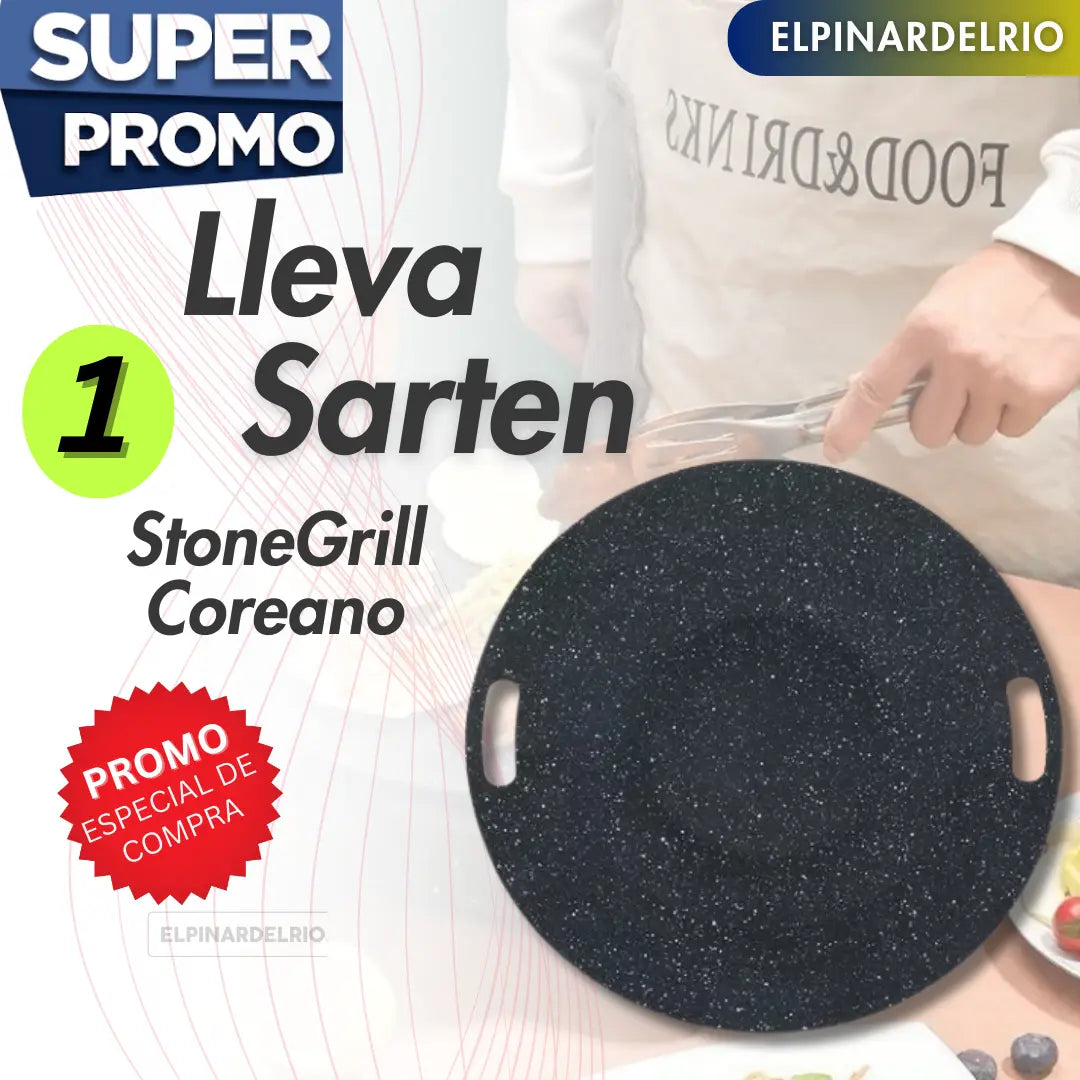Sarten StoneGrill Coreano ¡De regalo! “50 Recetas para tu Sartén”