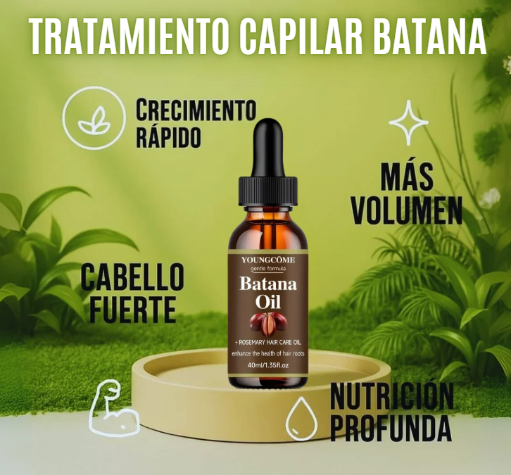 2X1 ACEITE DE BATANA OIL | Tratamiento Restauracion Capilar , 100% puro romero y batana natural